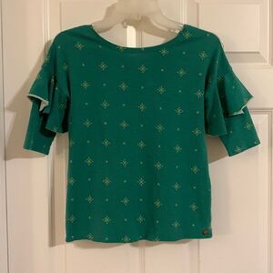 Matilda Jane Size 8 girls Ruffle sleeve top
